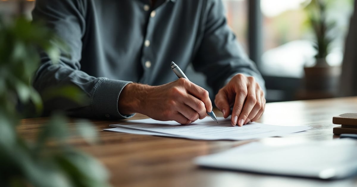 Personne réfléchissant à sa reconversion professionnelle, regardant vers l'horizon avec détermination