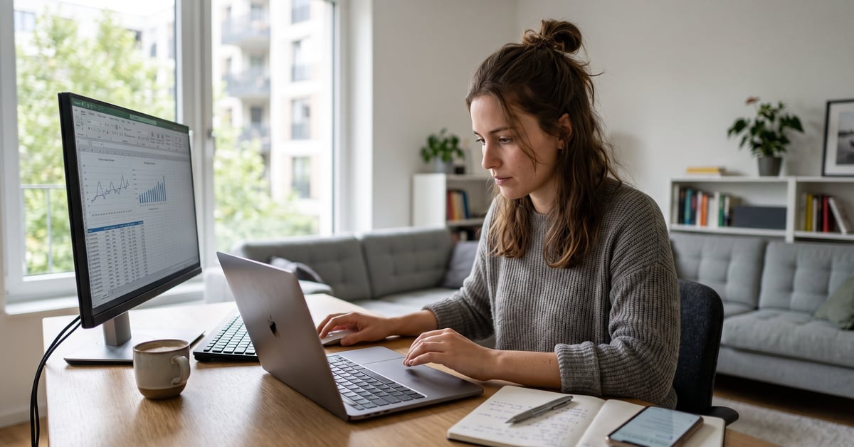 Salarié en télétravail à son bureau à domicile, illustrant l'évolution du travail à distance