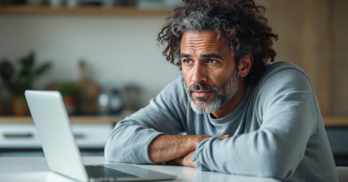 Parent épuisé assis seul, tête baissée, illustrant le burn-out parental